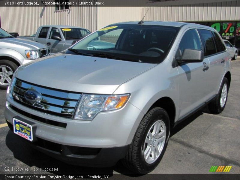 Ingot Silver Metallic / Charcoal Black 2010 Ford Edge SE