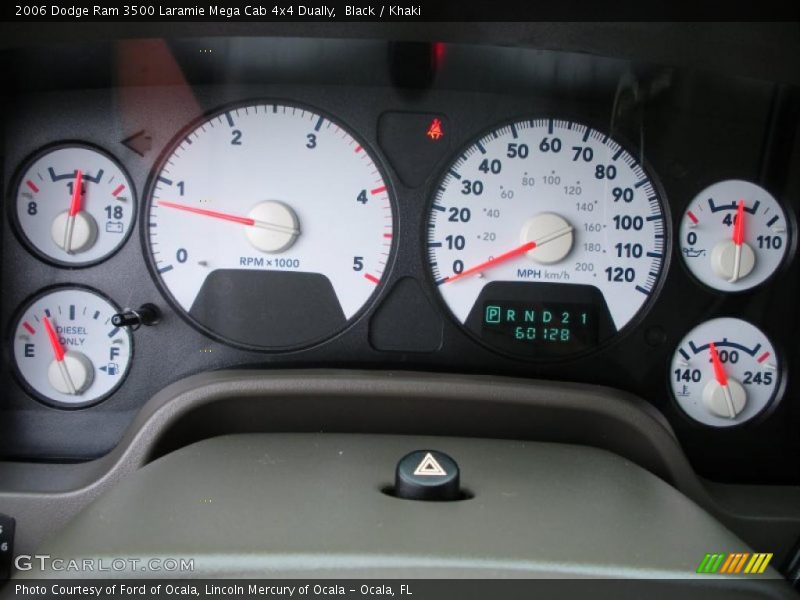 Black / Khaki 2006 Dodge Ram 3500 Laramie Mega Cab 4x4 Dually