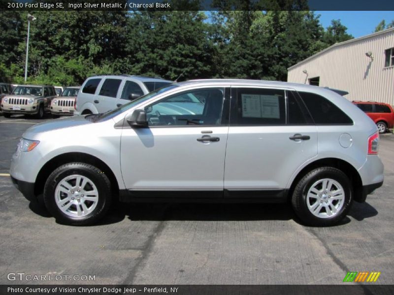 Ingot Silver Metallic / Charcoal Black 2010 Ford Edge SE