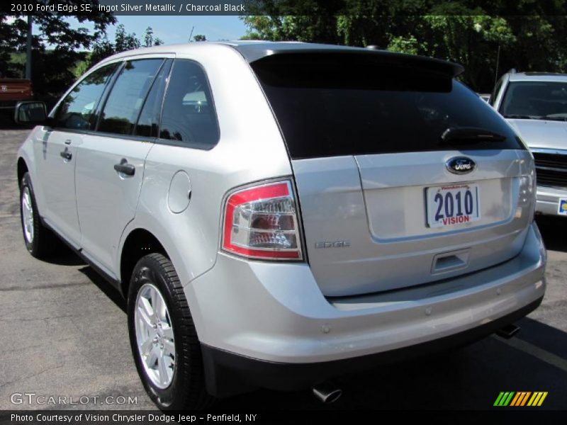 Ingot Silver Metallic / Charcoal Black 2010 Ford Edge SE