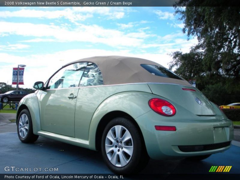 Gecko Green / Cream Beige 2008 Volkswagen New Beetle S Convertible