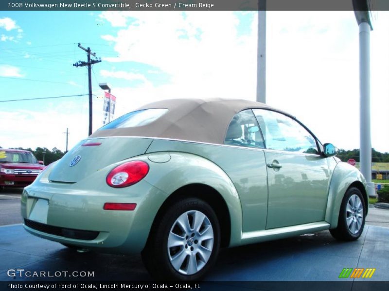 Gecko Green / Cream Beige 2008 Volkswagen New Beetle S Convertible