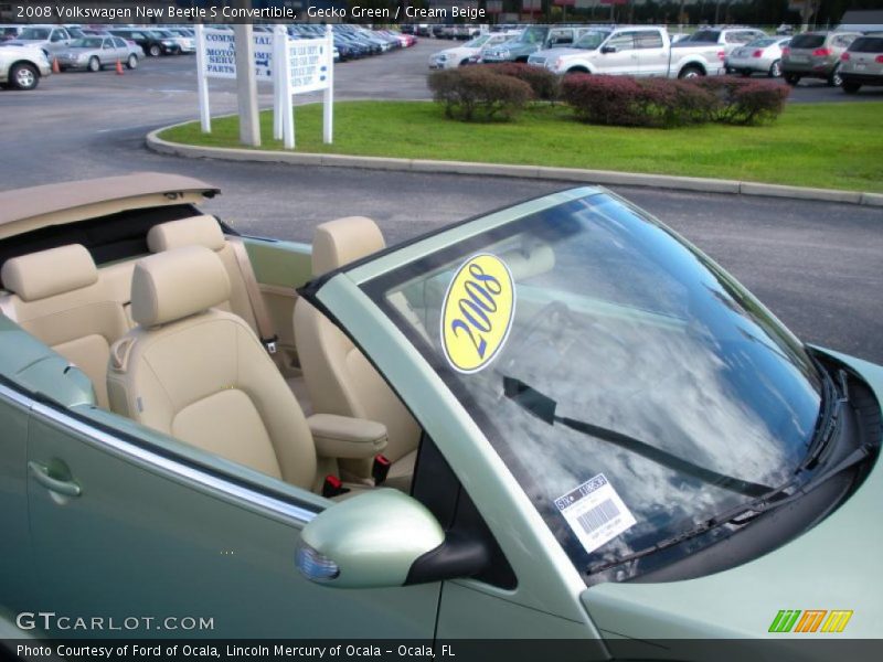 Gecko Green / Cream Beige 2008 Volkswagen New Beetle S Convertible