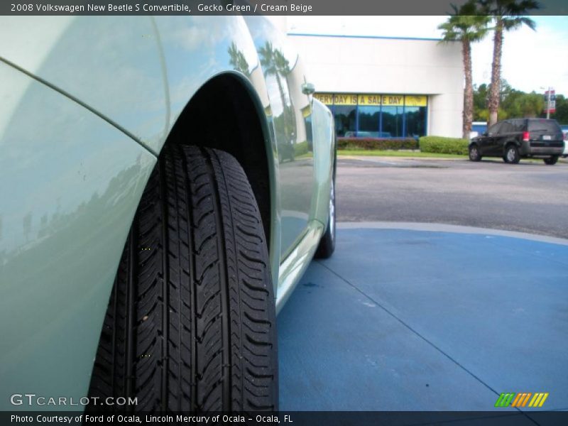Gecko Green / Cream Beige 2008 Volkswagen New Beetle S Convertible