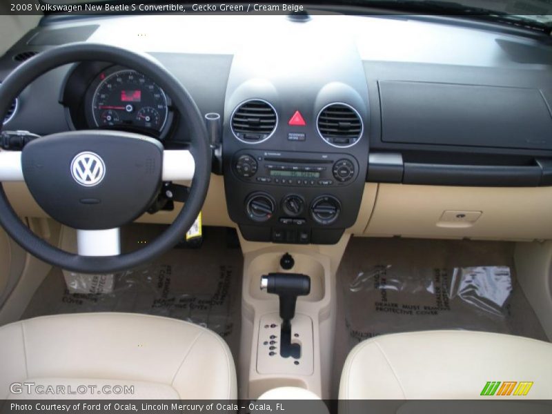 Gecko Green / Cream Beige 2008 Volkswagen New Beetle S Convertible