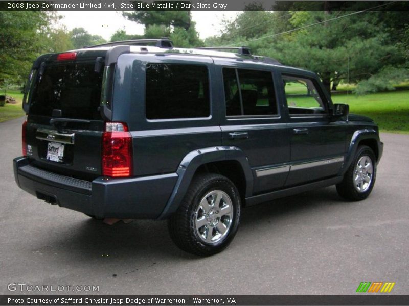 Steel Blue Metallic / Dark Slate Gray 2008 Jeep Commander Limited 4x4