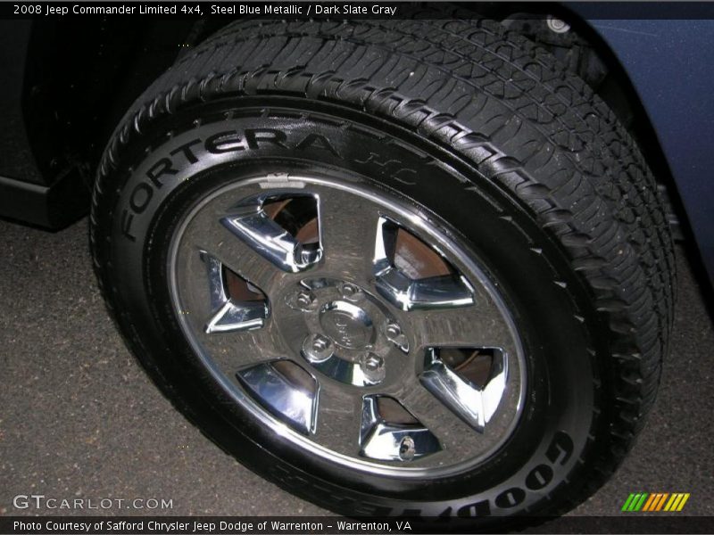 Steel Blue Metallic / Dark Slate Gray 2008 Jeep Commander Limited 4x4