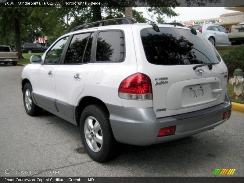 Nordic White / Beige 2006 Hyundai Santa Fe GLS 3.5