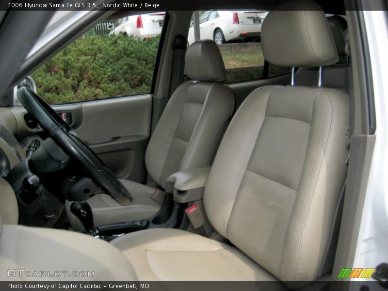 Nordic White / Beige 2006 Hyundai Santa Fe GLS 3.5