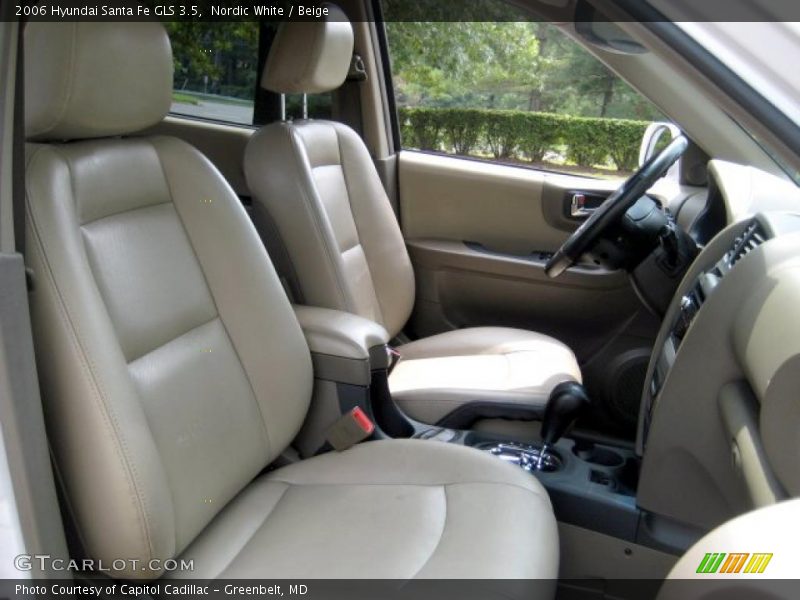 Nordic White / Beige 2006 Hyundai Santa Fe GLS 3.5