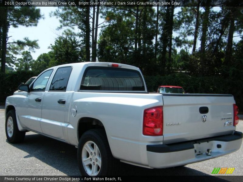 Bright Silver Metallic / Dark Slate Gray/Medium Slate Gray 2010 Dodge Dakota Big Horn Crew Cab