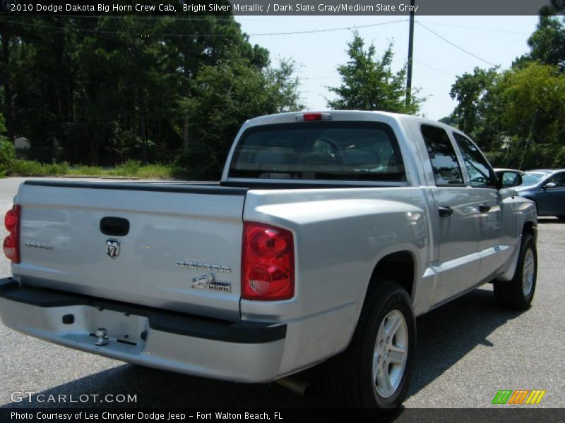 Bright Silver Metallic / Dark Slate Gray/Medium Slate Gray 2010 Dodge Dakota Big Horn Crew Cab