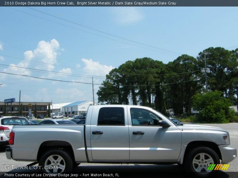 Bright Silver Metallic / Dark Slate Gray/Medium Slate Gray 2010 Dodge Dakota Big Horn Crew Cab