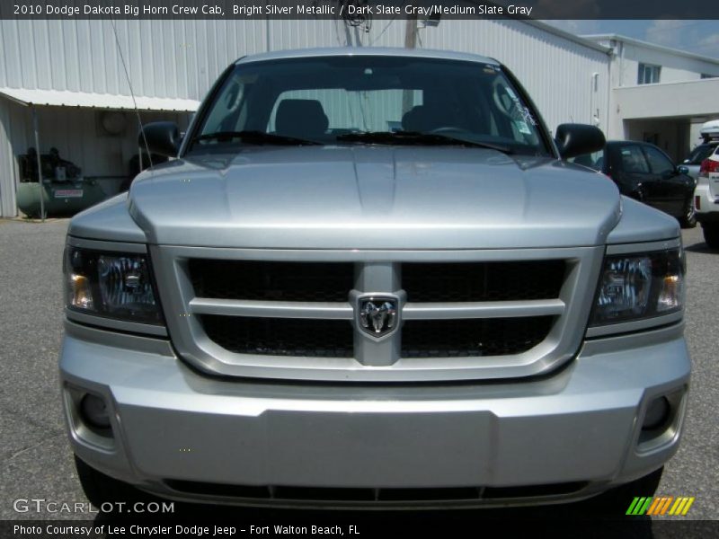 Bright Silver Metallic / Dark Slate Gray/Medium Slate Gray 2010 Dodge Dakota Big Horn Crew Cab