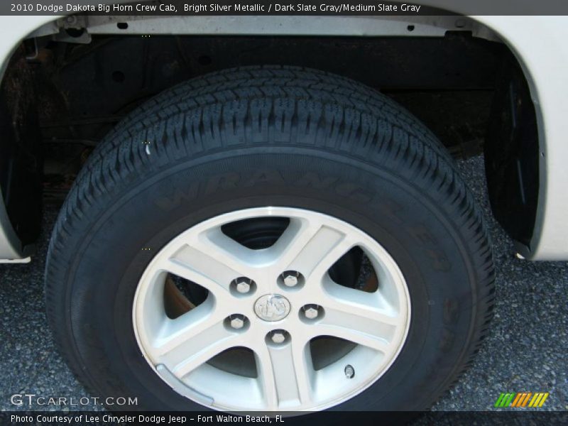 Bright Silver Metallic / Dark Slate Gray/Medium Slate Gray 2010 Dodge Dakota Big Horn Crew Cab