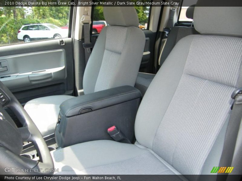 Bright Silver Metallic / Dark Slate Gray/Medium Slate Gray 2010 Dodge Dakota Big Horn Crew Cab