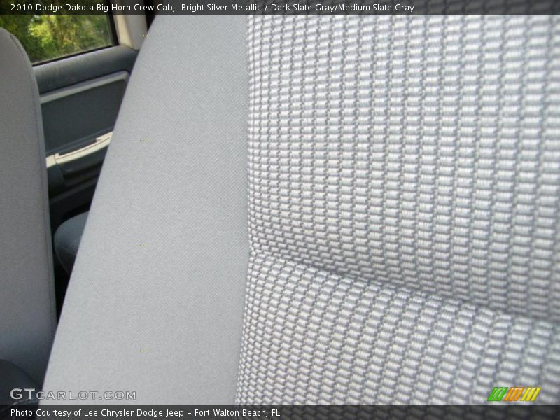 Bright Silver Metallic / Dark Slate Gray/Medium Slate Gray 2010 Dodge Dakota Big Horn Crew Cab
