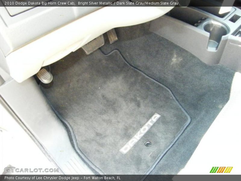Bright Silver Metallic / Dark Slate Gray/Medium Slate Gray 2010 Dodge Dakota Big Horn Crew Cab