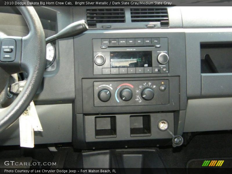 Bright Silver Metallic / Dark Slate Gray/Medium Slate Gray 2010 Dodge Dakota Big Horn Crew Cab