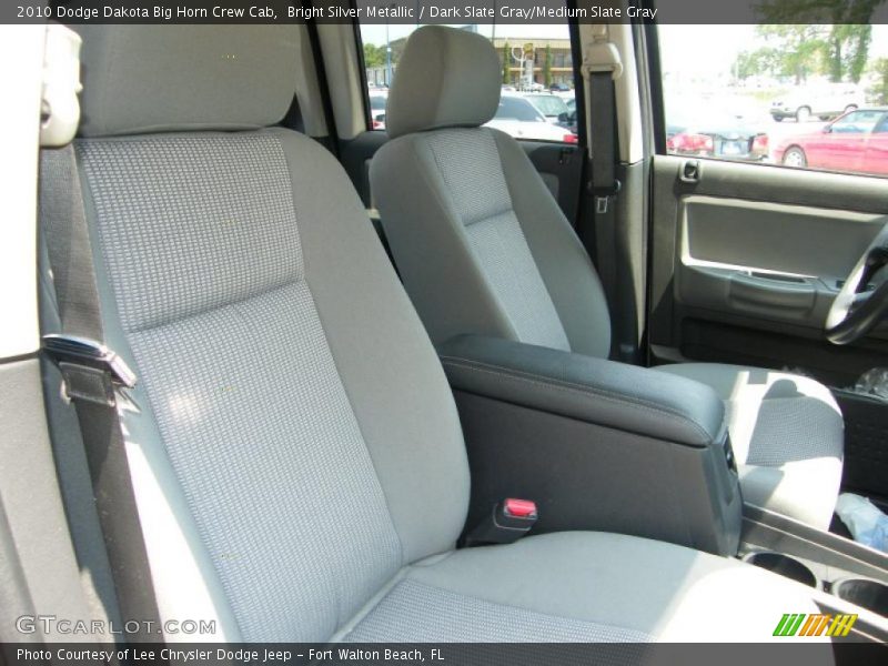 Bright Silver Metallic / Dark Slate Gray/Medium Slate Gray 2010 Dodge Dakota Big Horn Crew Cab