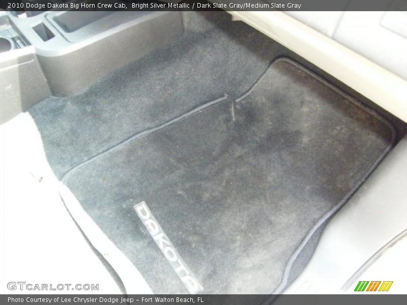 Bright Silver Metallic / Dark Slate Gray/Medium Slate Gray 2010 Dodge Dakota Big Horn Crew Cab