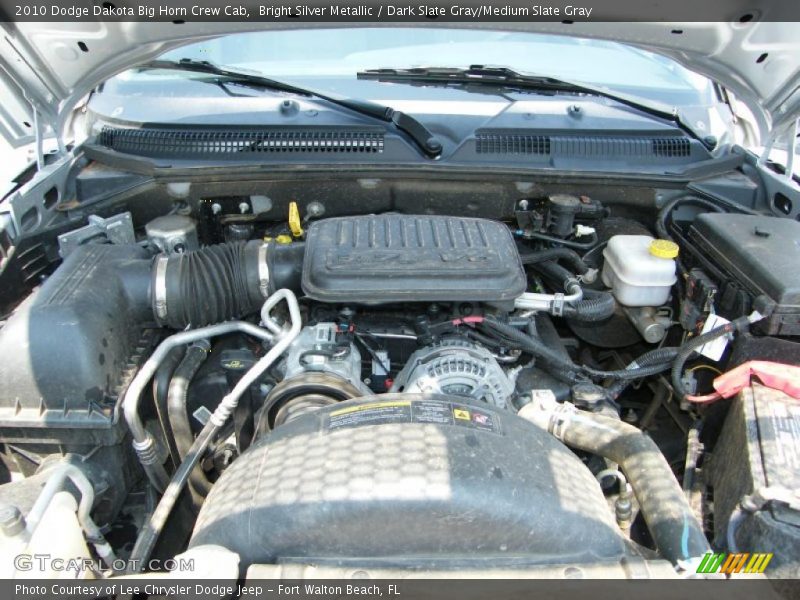 Bright Silver Metallic / Dark Slate Gray/Medium Slate Gray 2010 Dodge Dakota Big Horn Crew Cab