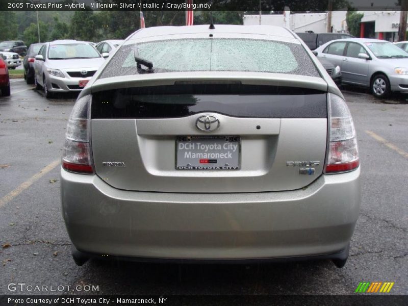Millenium Silver Metallic / Gray/Burgundy 2005 Toyota Prius Hybrid