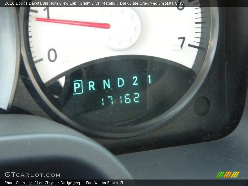 Bright Silver Metallic / Dark Slate Gray/Medium Slate Gray 2010 Dodge Dakota Big Horn Crew Cab