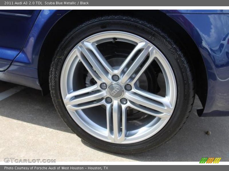Scuba Blue Metallic / Black 2011 Audi A3 2.0 TDI
