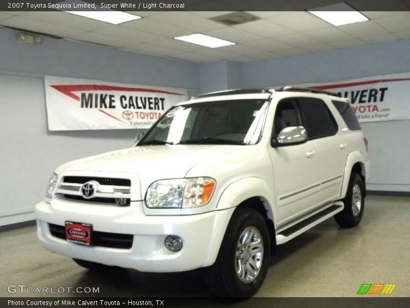 Super White / Light Charcoal 2007 Toyota Sequoia Limited