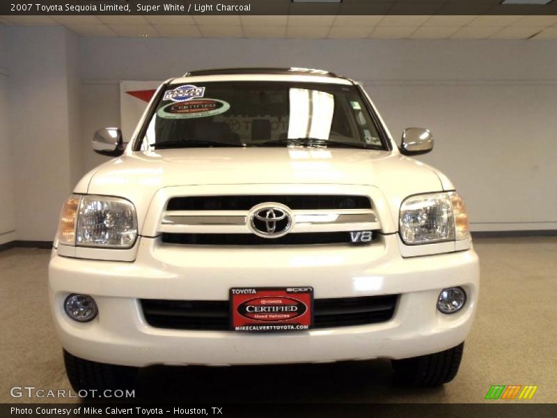Super White / Light Charcoal 2007 Toyota Sequoia Limited