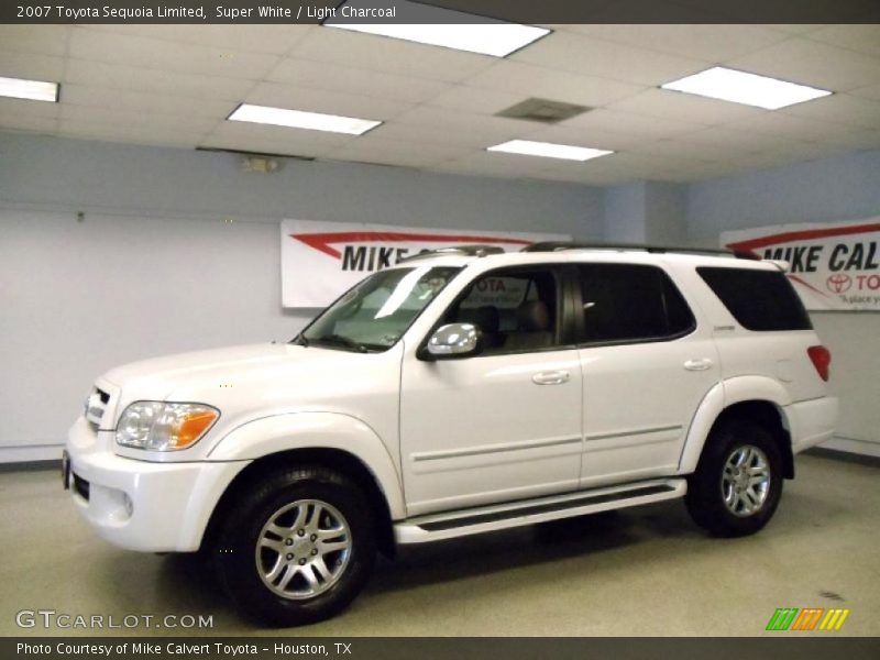 Super White / Light Charcoal 2007 Toyota Sequoia Limited