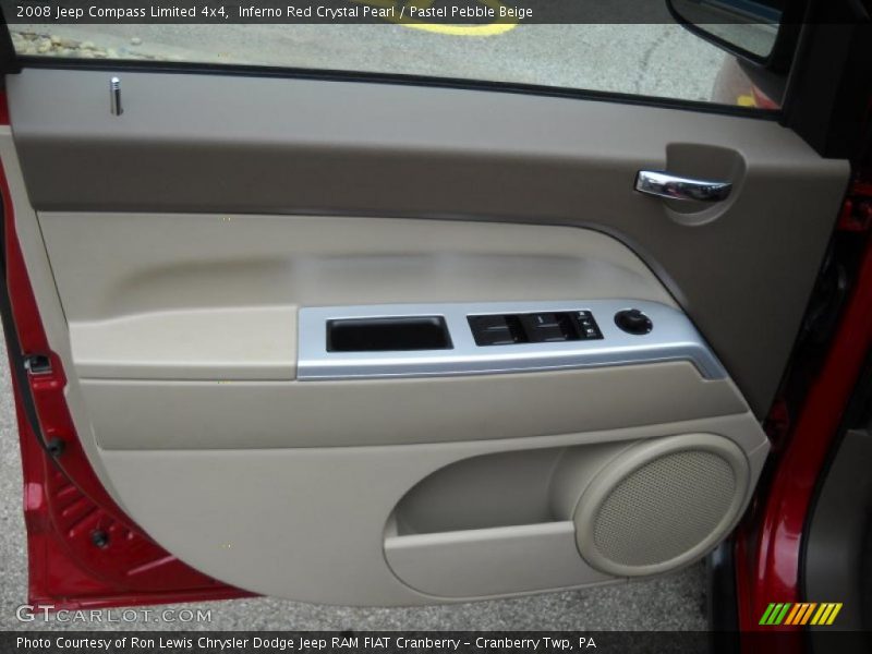 Inferno Red Crystal Pearl / Pastel Pebble Beige 2008 Jeep Compass Limited 4x4