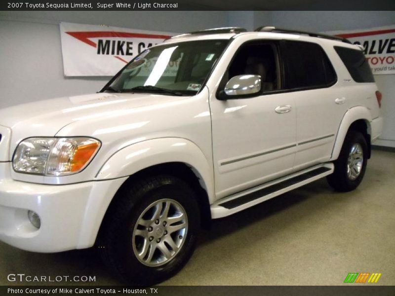 Super White / Light Charcoal 2007 Toyota Sequoia Limited