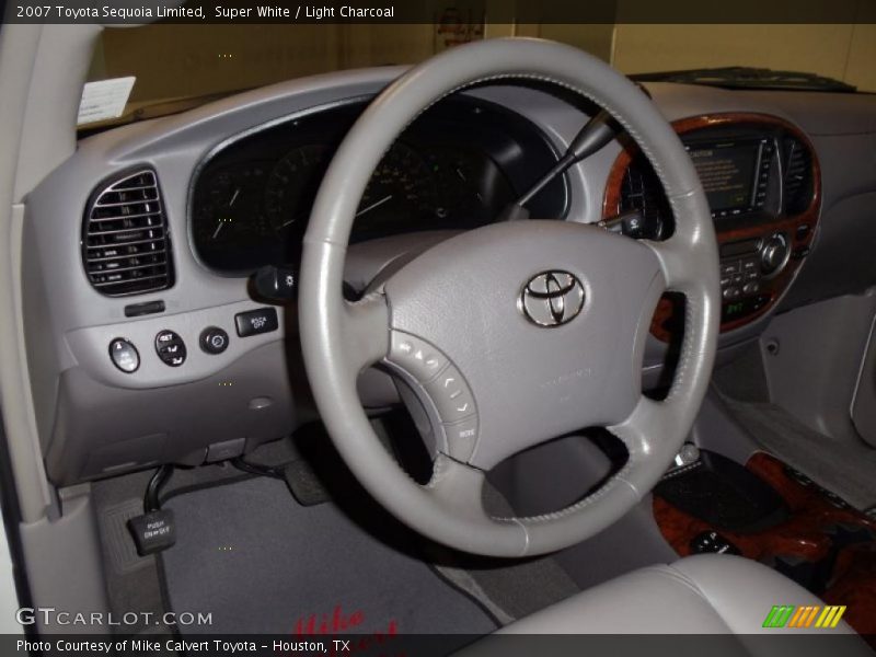 Super White / Light Charcoal 2007 Toyota Sequoia Limited
