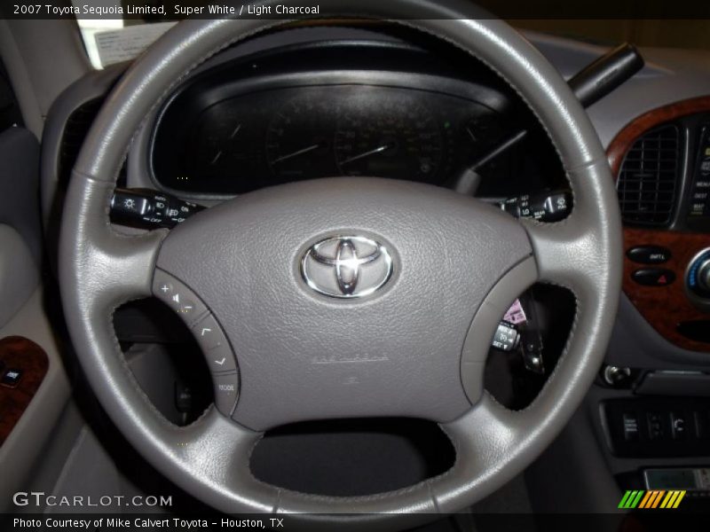 Super White / Light Charcoal 2007 Toyota Sequoia Limited