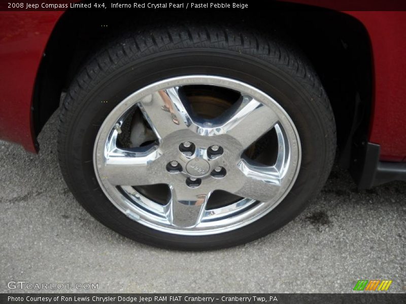 Inferno Red Crystal Pearl / Pastel Pebble Beige 2008 Jeep Compass Limited 4x4