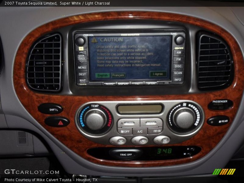 Super White / Light Charcoal 2007 Toyota Sequoia Limited