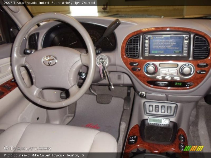 Super White / Light Charcoal 2007 Toyota Sequoia Limited