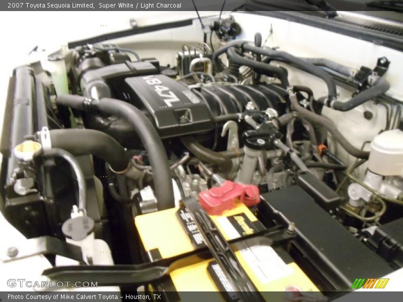 Super White / Light Charcoal 2007 Toyota Sequoia Limited