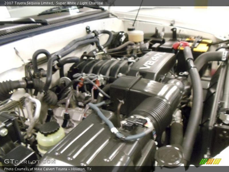 Super White / Light Charcoal 2007 Toyota Sequoia Limited