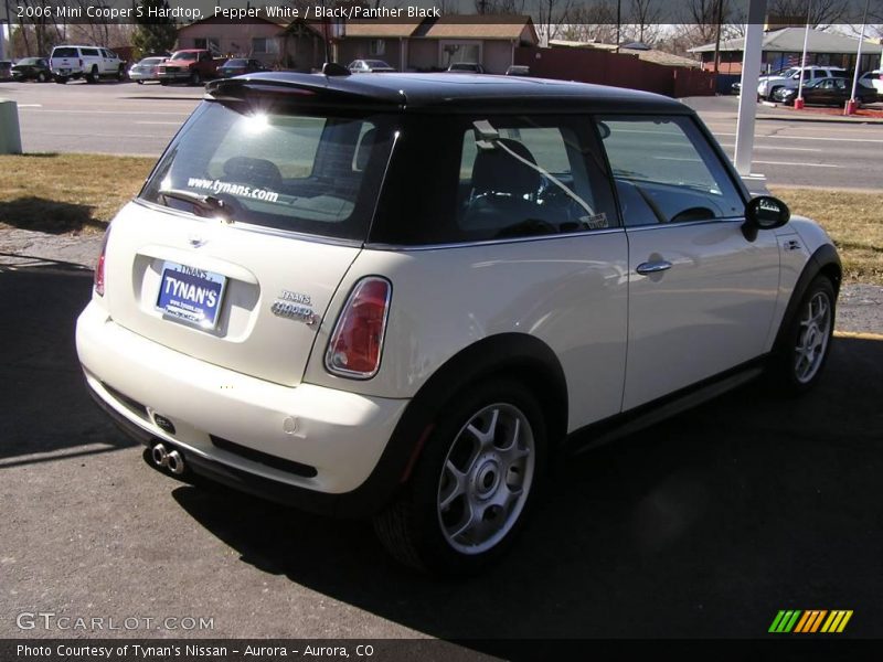 Pepper White / Black/Panther Black 2006 Mini Cooper S Hardtop