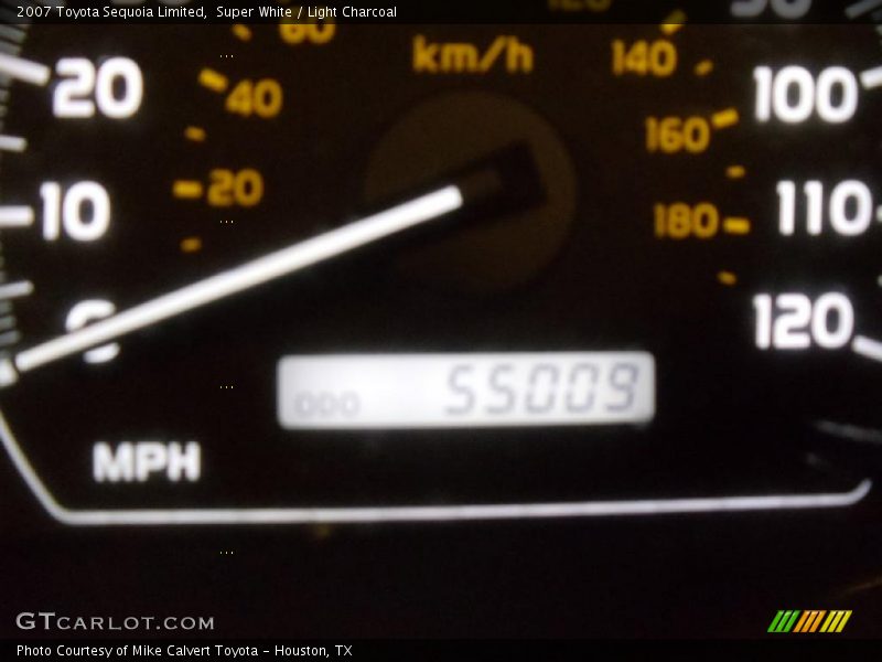 Super White / Light Charcoal 2007 Toyota Sequoia Limited