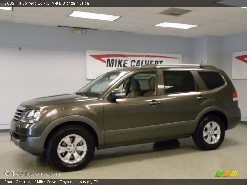 Metal Bronze / Beige 2009 Kia Borrego LX V6