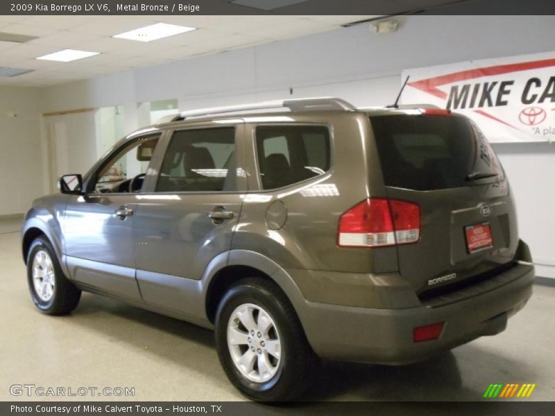 Metal Bronze / Beige 2009 Kia Borrego LX V6