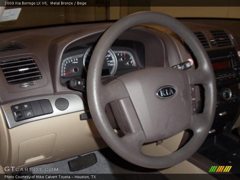 Metal Bronze / Beige 2009 Kia Borrego LX V6