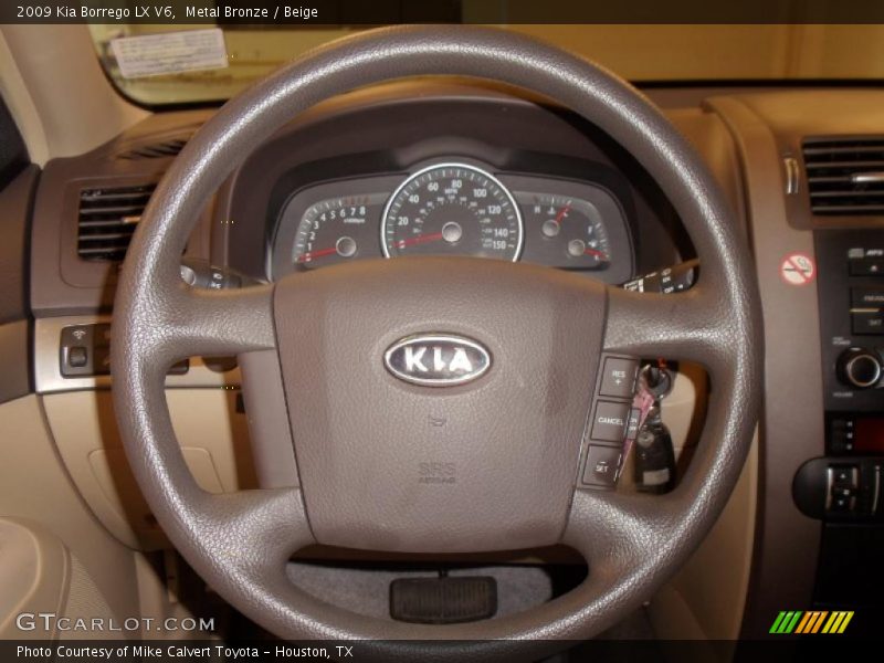 Metal Bronze / Beige 2009 Kia Borrego LX V6