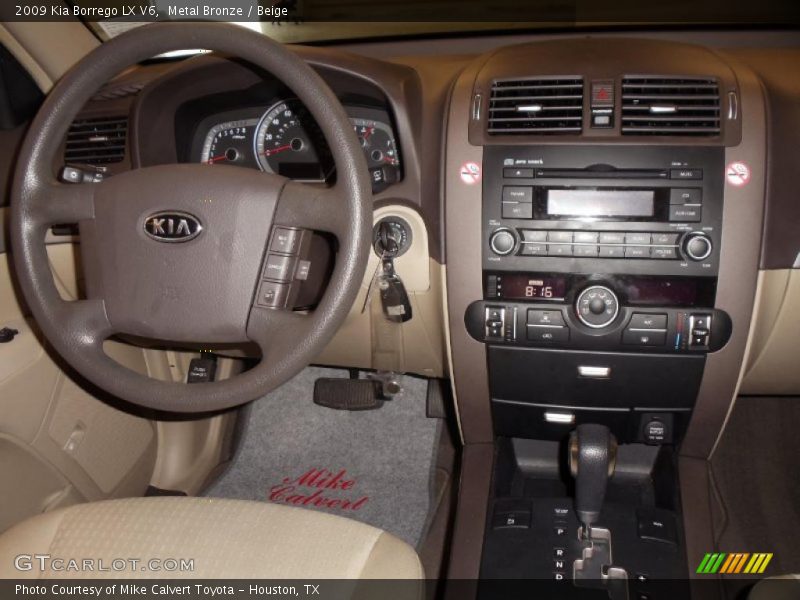 Metal Bronze / Beige 2009 Kia Borrego LX V6