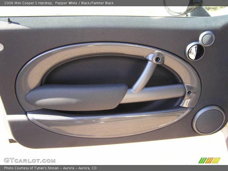Pepper White / Black/Panther Black 2006 Mini Cooper S Hardtop