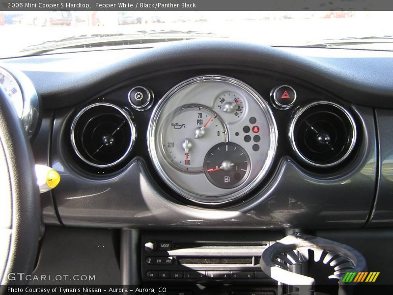Pepper White / Black/Panther Black 2006 Mini Cooper S Hardtop